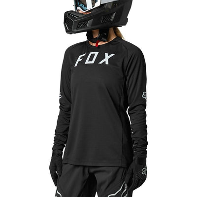 Fox Racing Women's Defend Long Sleeve Jersey - Black
