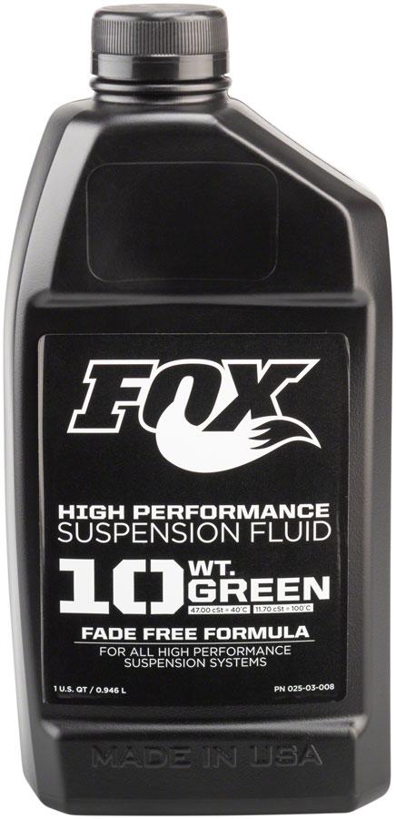 Fox Shox 10wt Green Suspension Fluid - 32 oz